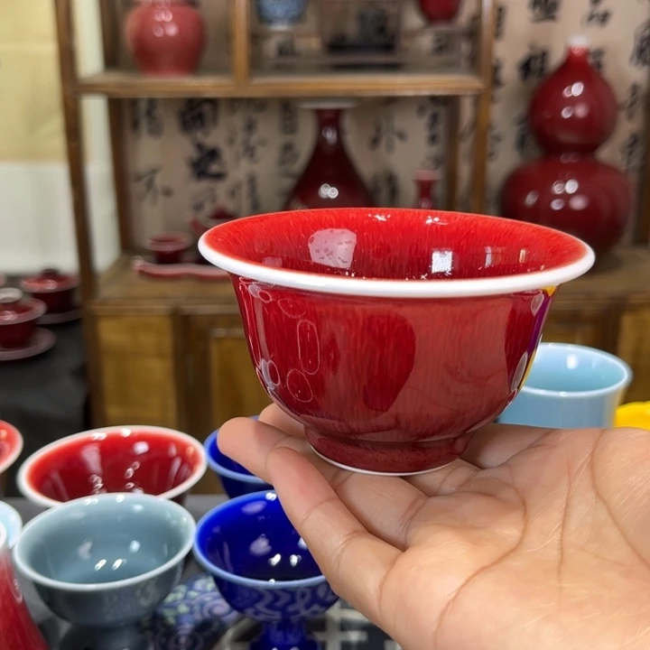 景德镇陶瓷浅行窑压手杯福利