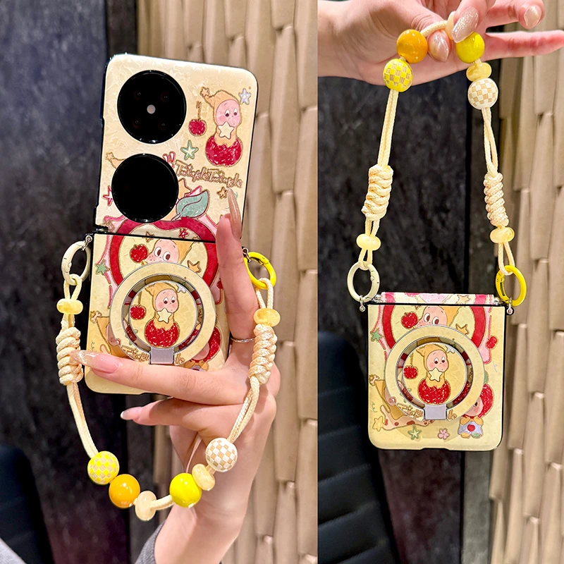 磁吸适用华为pocket2手机壳新款p50pocket折叠屏pockets中轴purax