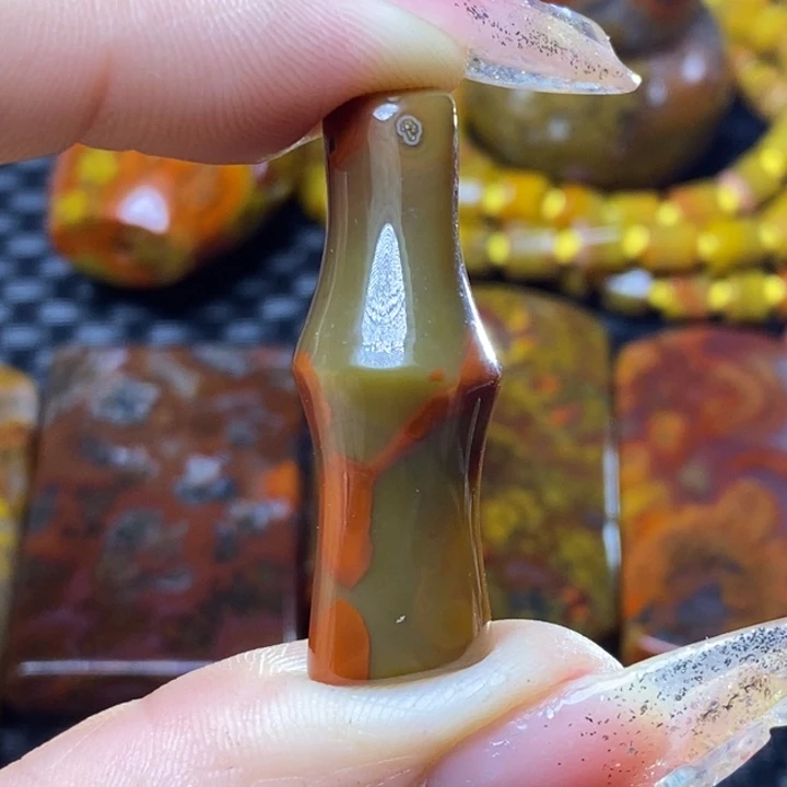 玛瑙/玉髓颈饰足银镀金镶嵌