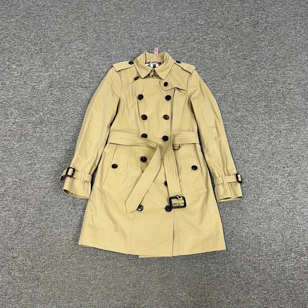 99新 BURBERRY/博柏利 Burberry 双皇冠 桑德林汉姆 风衣 uk6