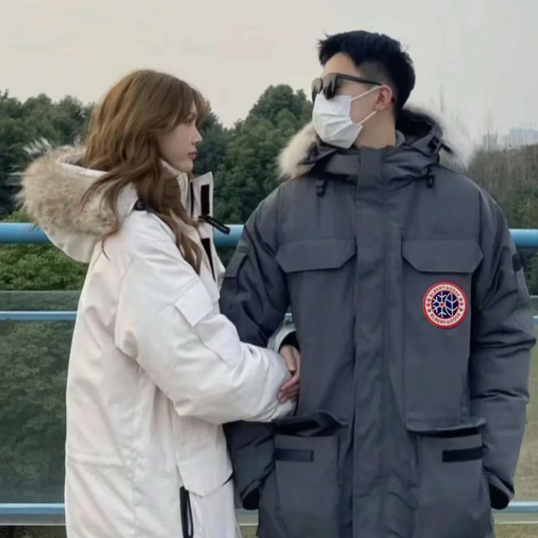 大鹅棉服2025新款工装加厚东北极寒派克服中长款男款女款冲锋衣