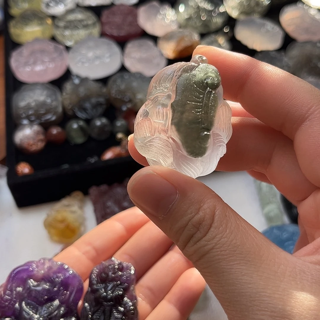 颈饰银S925镶嵌水晶小*幽灵九尾