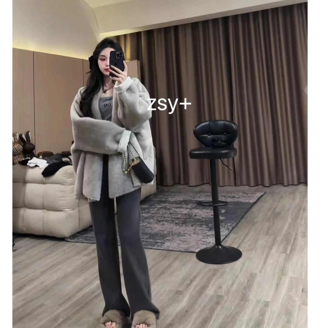 【舒雅推荐】重工纯欲大版型毛毛外套DY#209