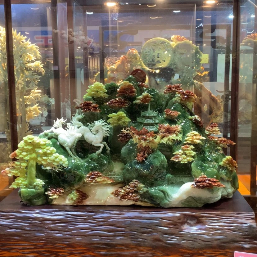 【闪购商品】未镶嵌蛇纹石玉摆件覆膜