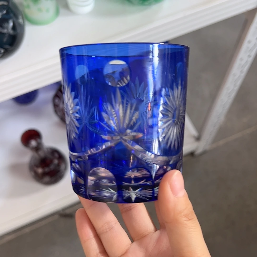 水晶玻璃高脚款微瑕一个