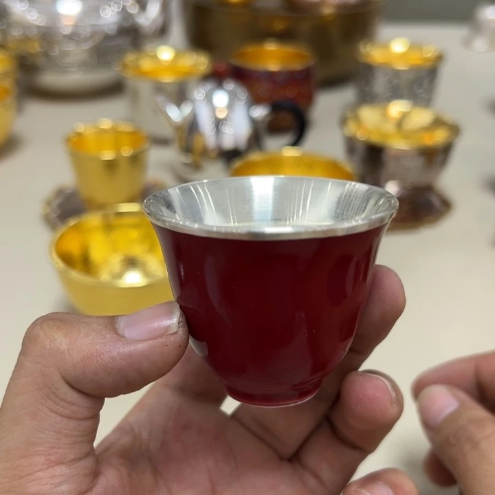 李小鹤足银10克郎红银杯
