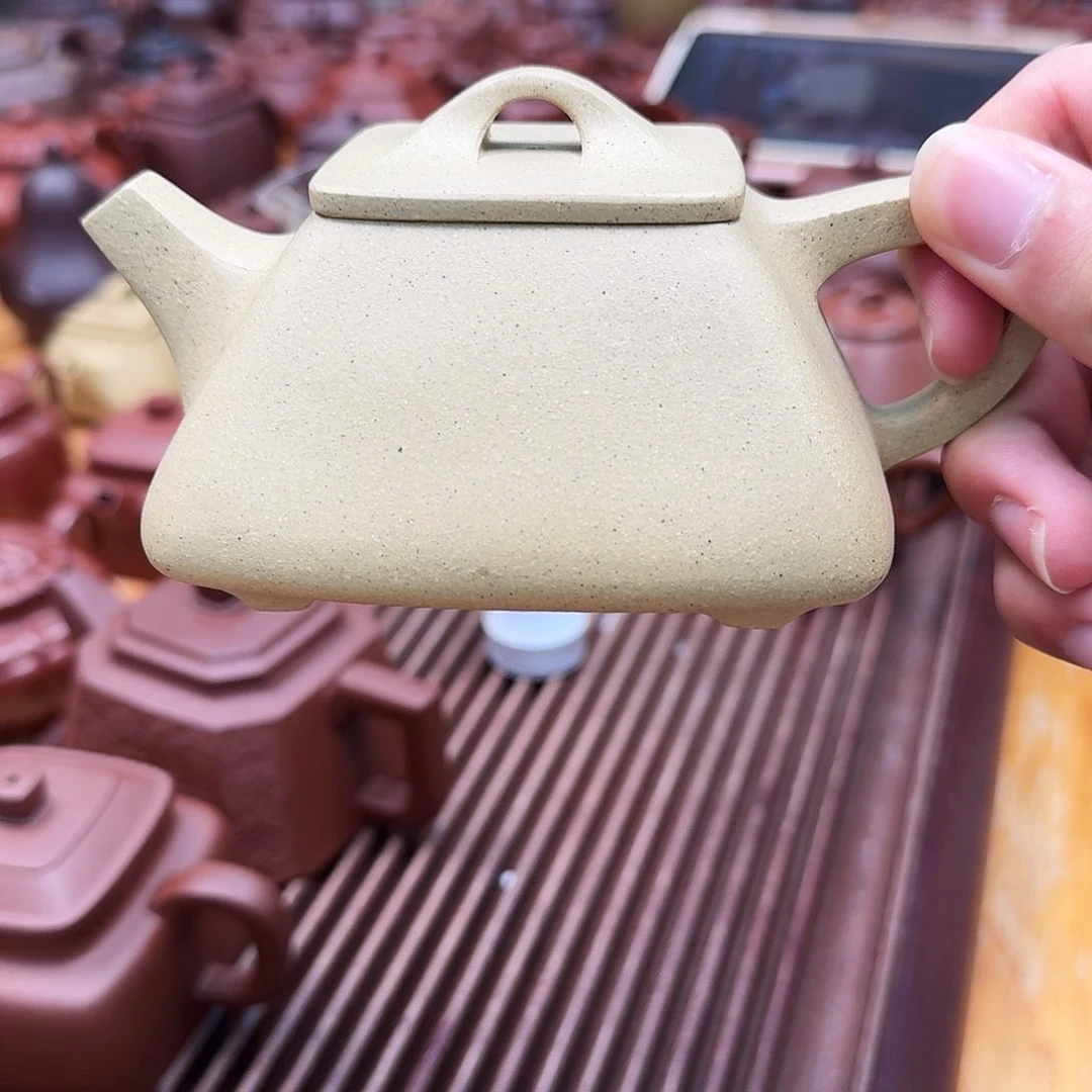 茶壶紫砂紫砂壶四方平盖石瓢260cc