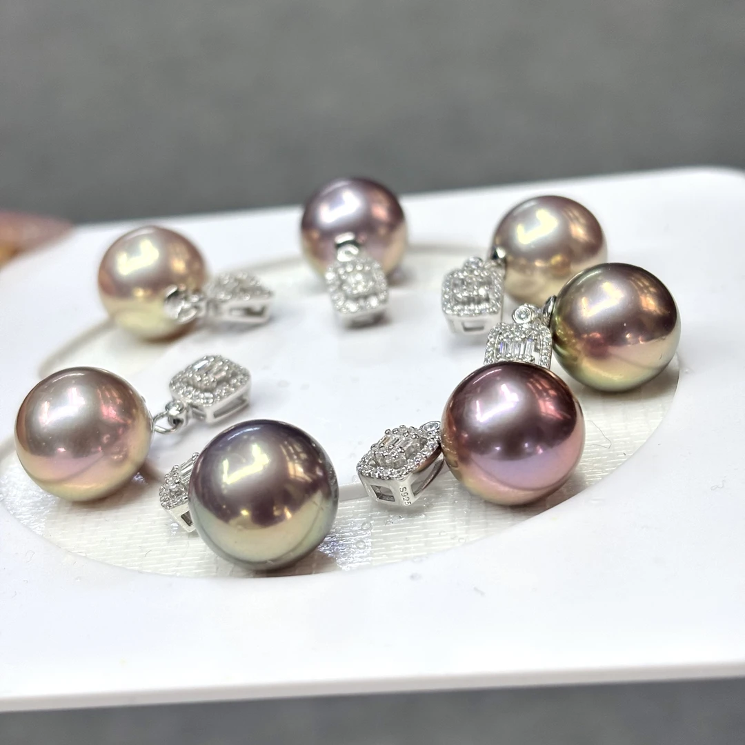 【牛油果】稀缺品质！13-14mm牛油果/怪色紫珠吊坠 多样性发一