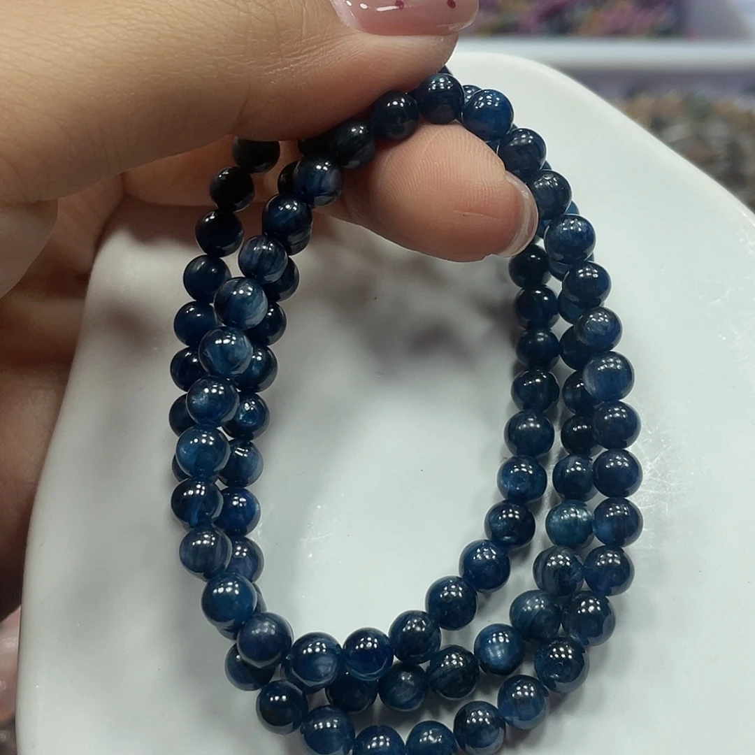 水晶手链未镶嵌蓝晶石5M+多圈