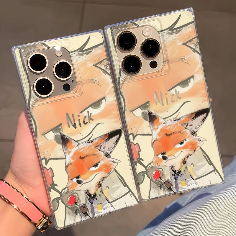 可爱黄底尼克适用苹果16promax冰晶方块手机壳iPhone15硅胶14小众