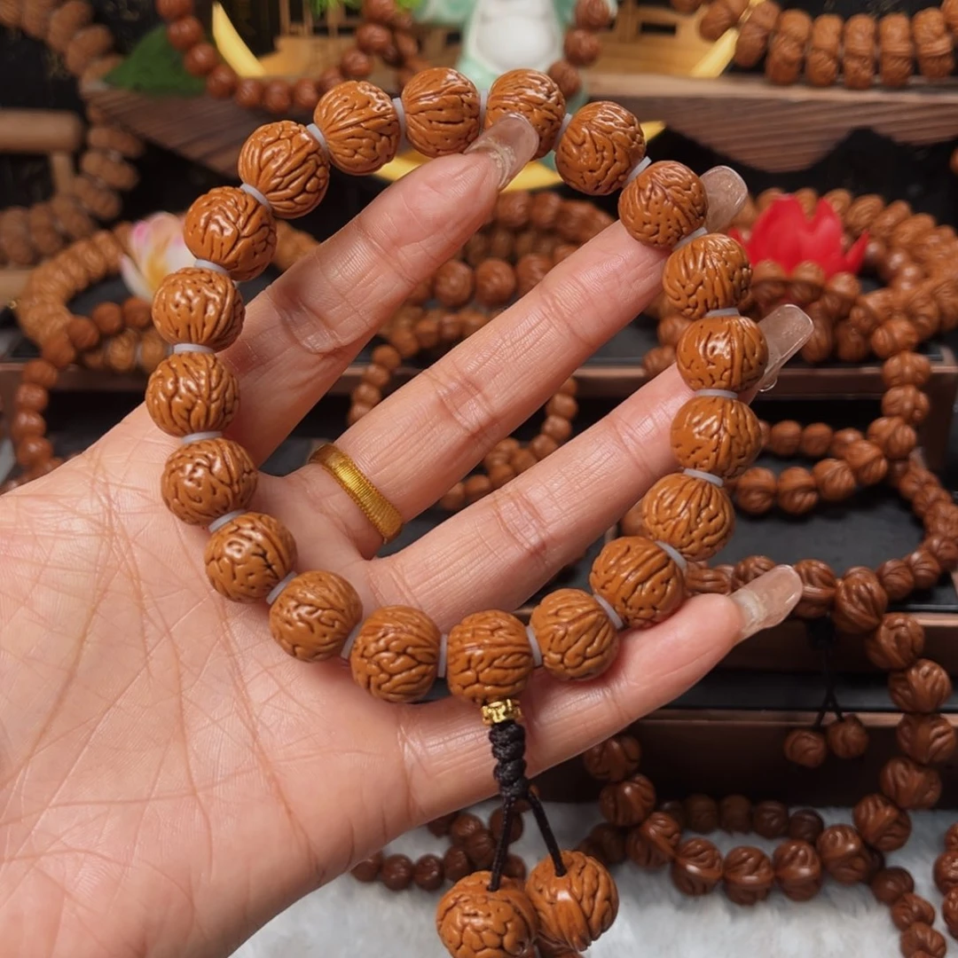 桃核手串15精品龙凤珠手持