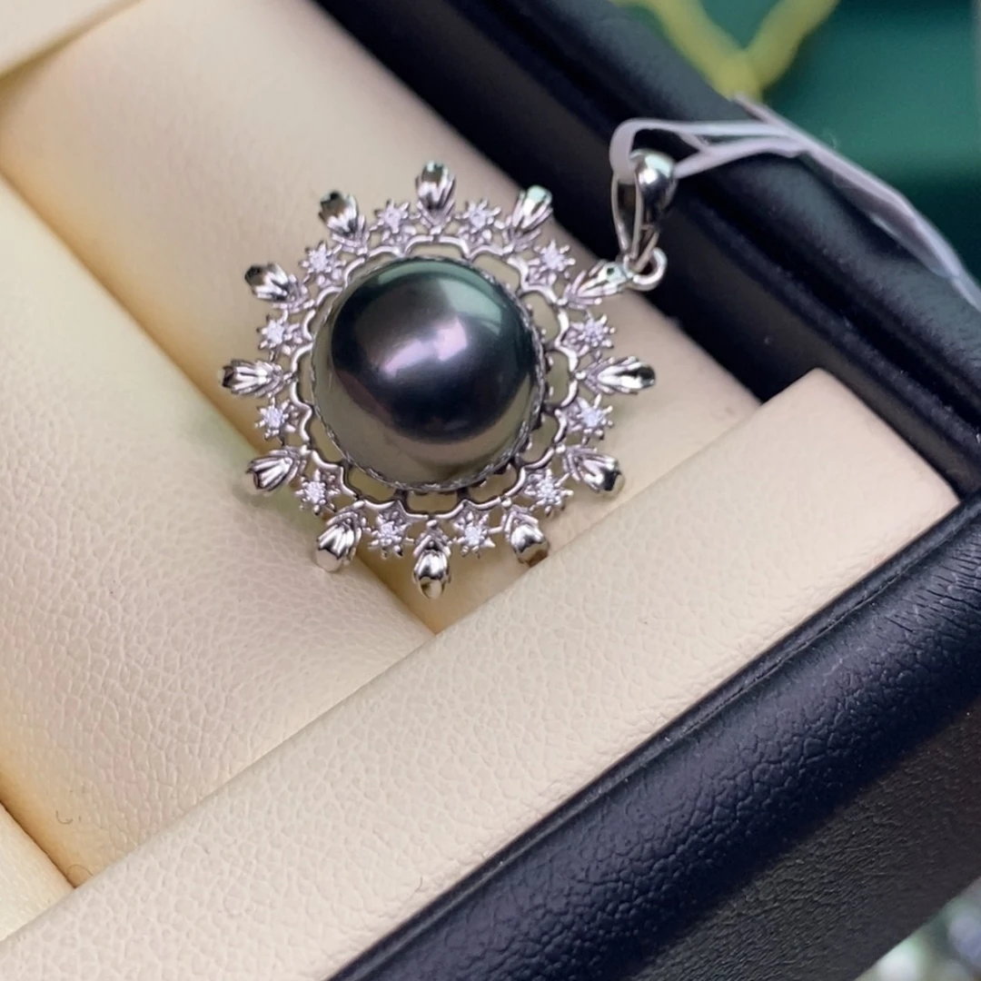 颈饰银S925镶嵌海水珍珠