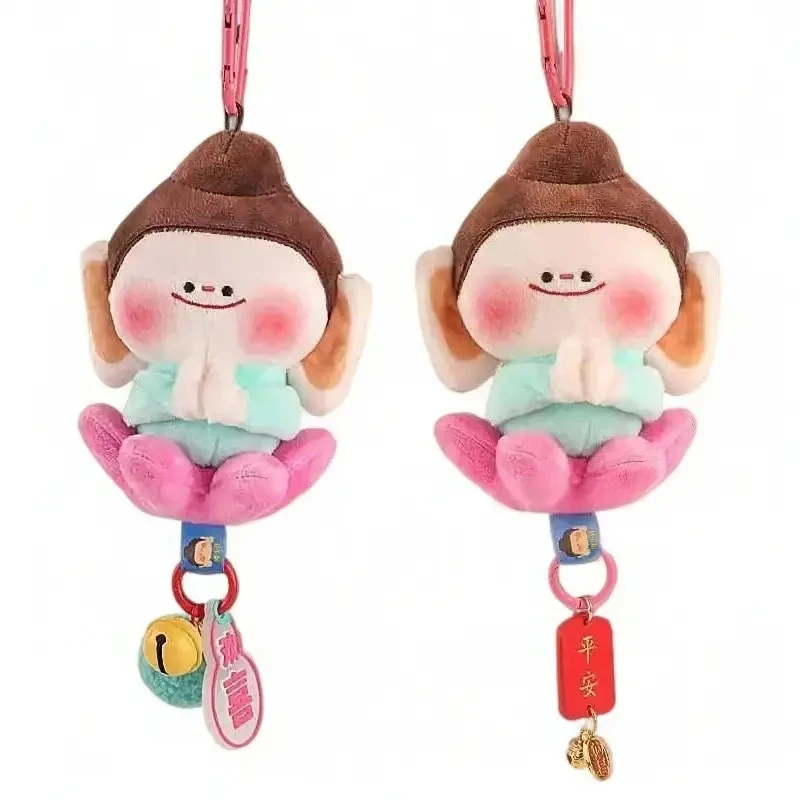 大同文创佛小拌莲花小佛车挂件包挂件毛绒钥匙扣