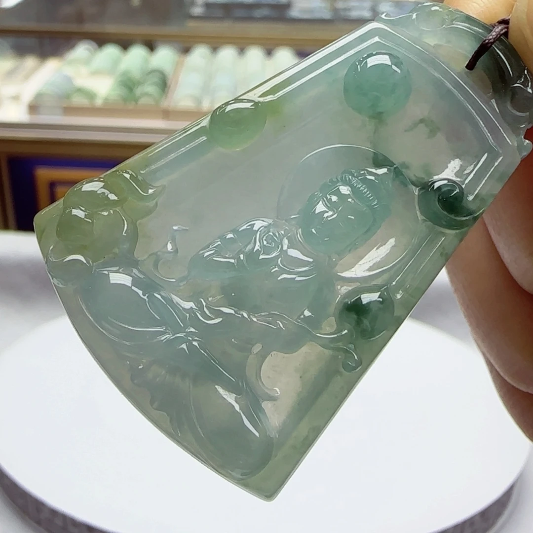 未镶嵌挂件翡翠牌子