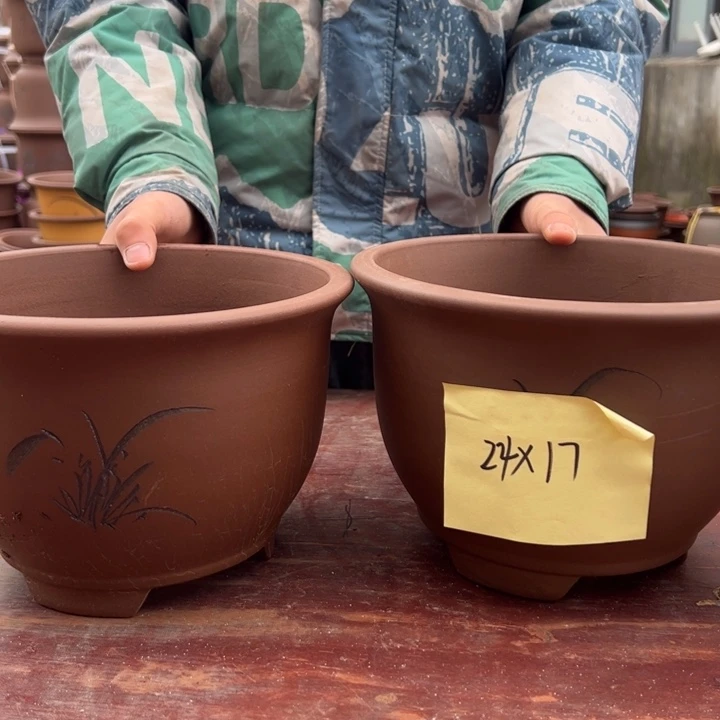 紫砂花盆紫砂花盆