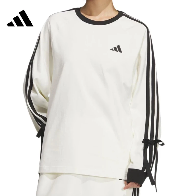 adidas阿迪达斯【吾】女子运动休闲长袖T恤KG3859