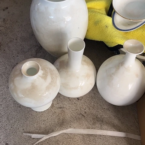 期***哥陶瓷花瓶四个陶瓷陶瓷