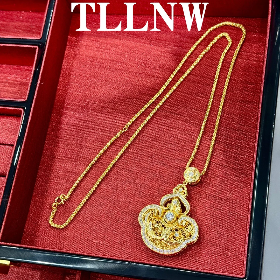 合金项链 古法人生四美如意项链