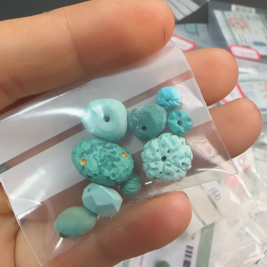 绿松石珠宝半成品未镶嵌