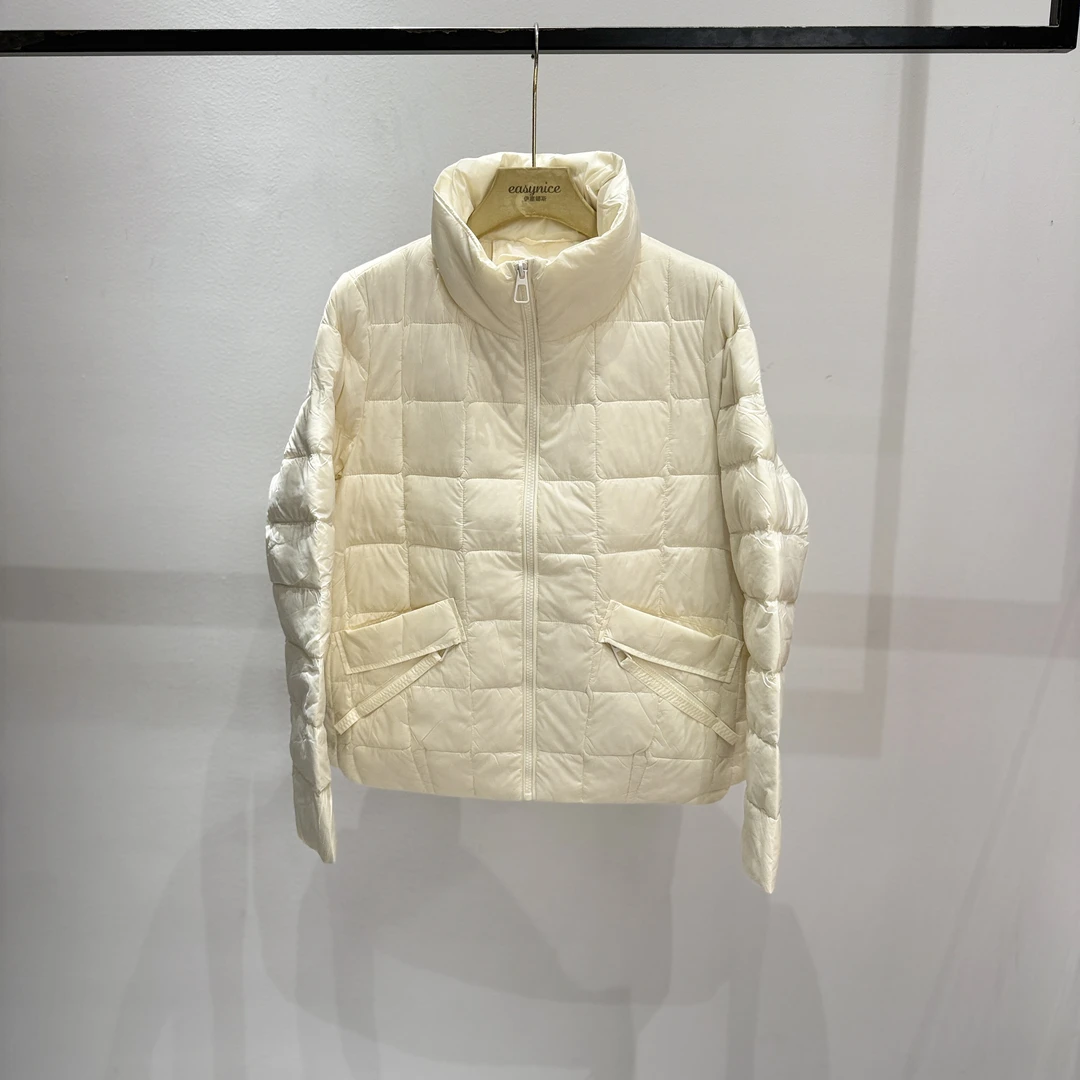 【麦丝】休闲时尚百搭宽松显瘦立领轻薄款羽绒服外套 JH-3998