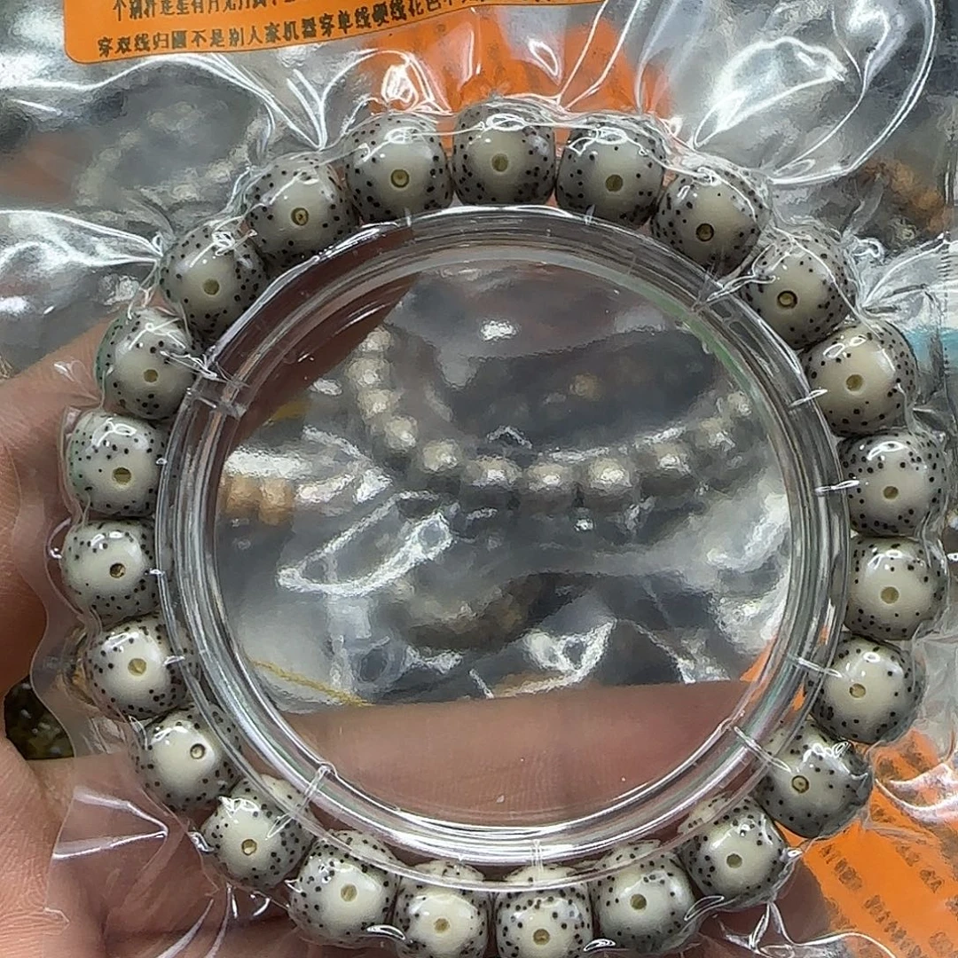 星月菩提手串123殿堂卡姿兰白冰星月10单圈