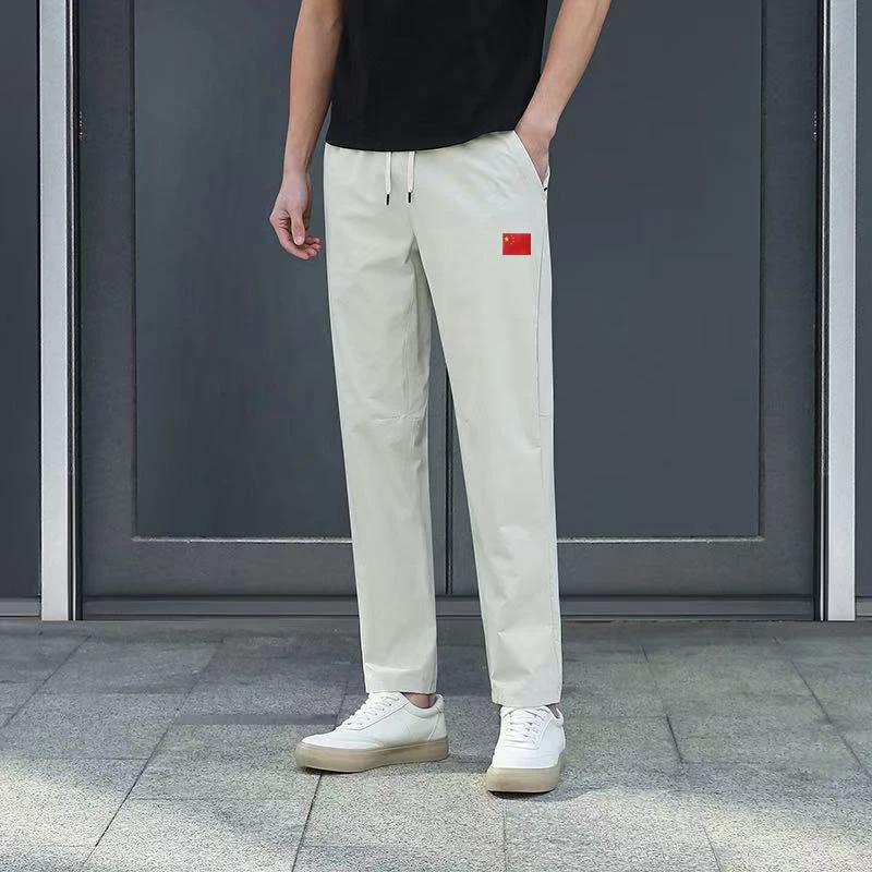 棉感速干休闲裤耐磨透气防泼冰凉感自带香气运动长裤国潮国风