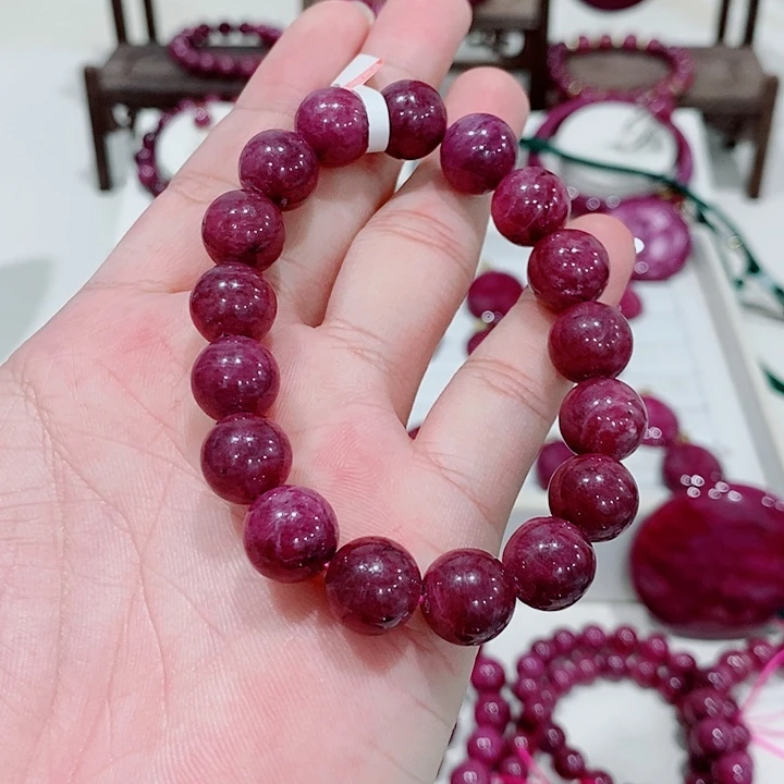 未镶嵌手串红宝石
