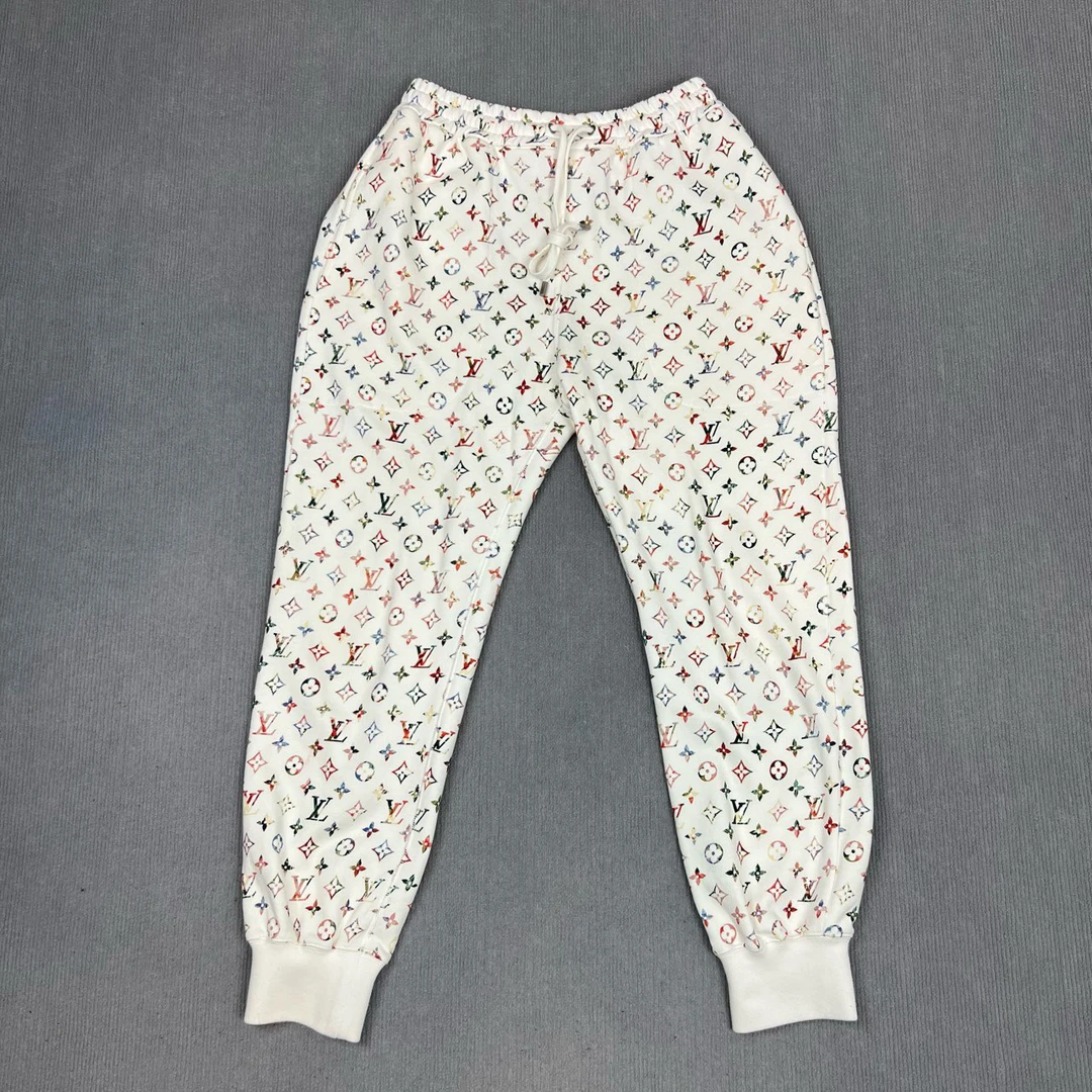 99新 LouisVuitton/路易威登 2506131/Ｍ码/彩色老花满印运动长裤