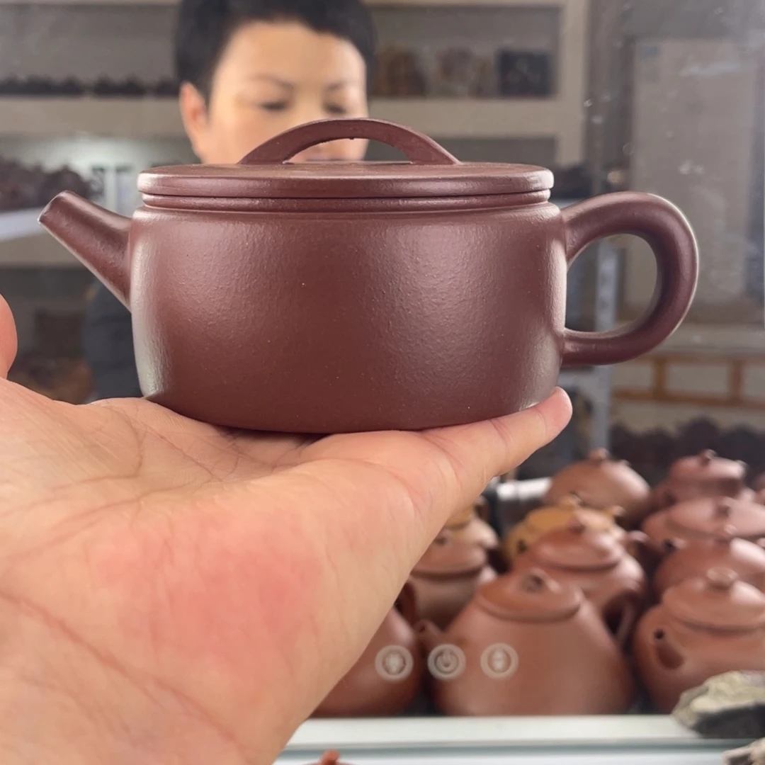 茶壶紫砂四号井底槽清汉瓦半手工