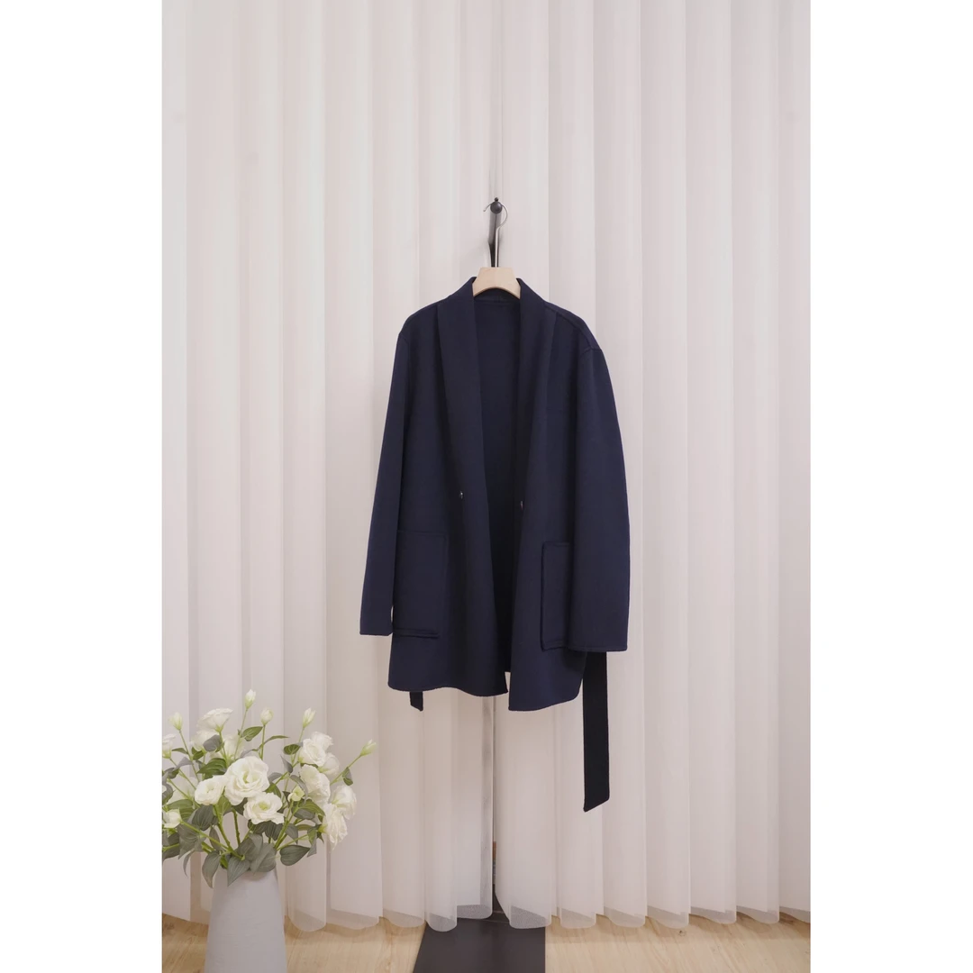 2025文哥工作室女冬季高定时尚设计气质大衣外套BLZ-9702