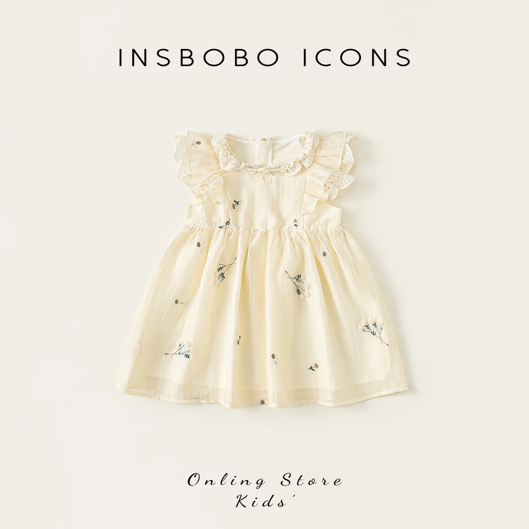 XQ25121【夏】儿童裙子（盘扣绣花连衣裙）