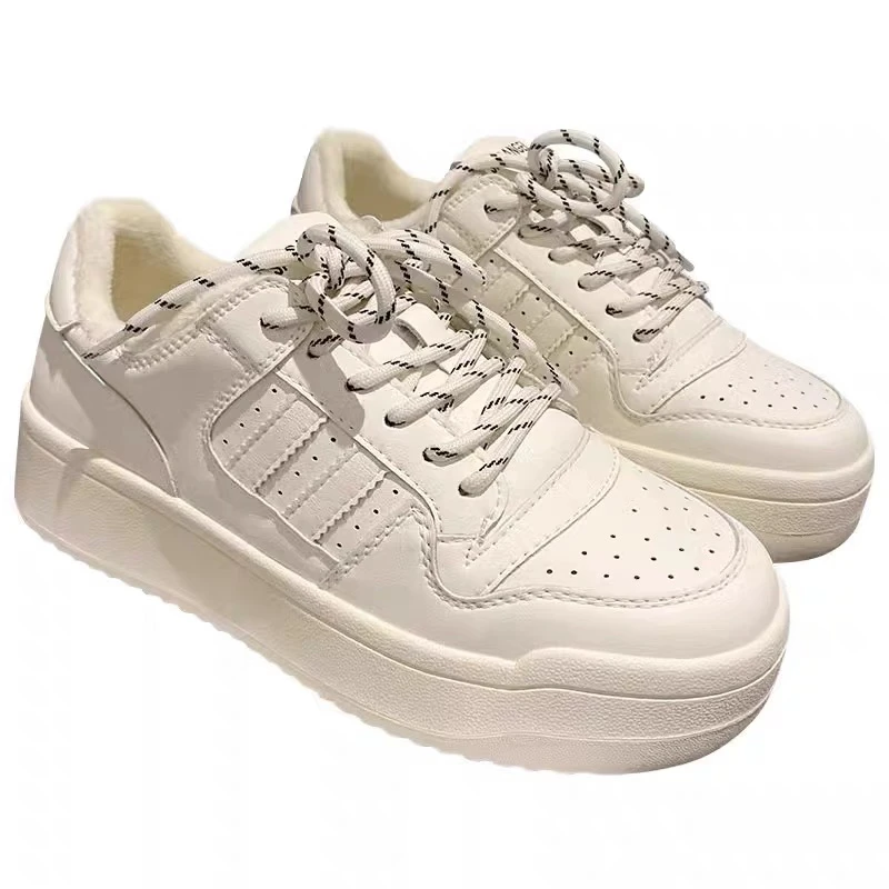 【欧货】欧洲站板鞋时尚休闲鞋低帮女鞋春季ins系带休闲鞋厚底