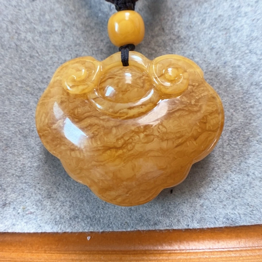 未镶嵌项链蜜蜡蜜蜡吊坠