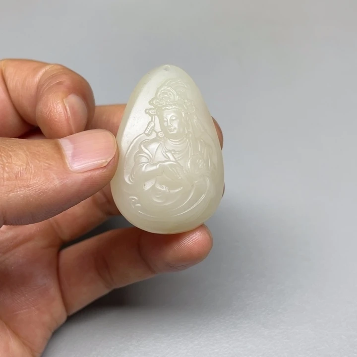 和田玉未镶嵌吊坠(不含链)飞**