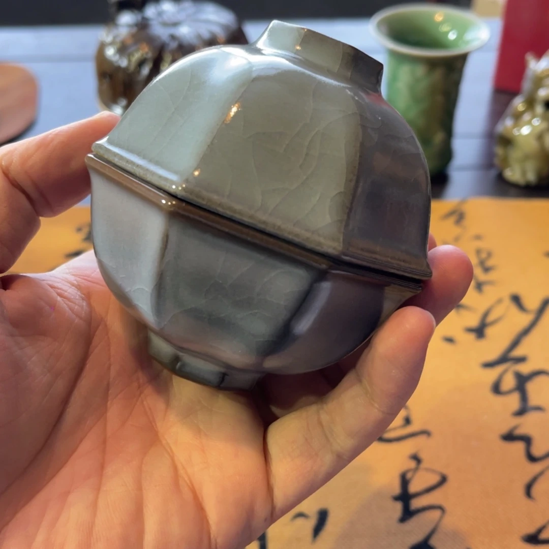 手工艺品琉璃龙泉青瓷杯子