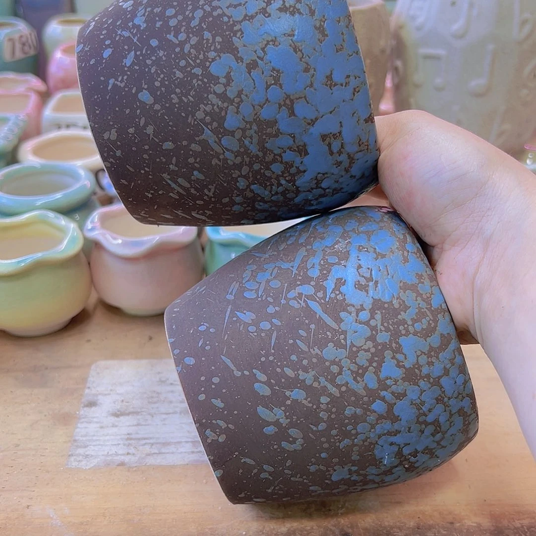 陶瓷花盆当场满12包邮