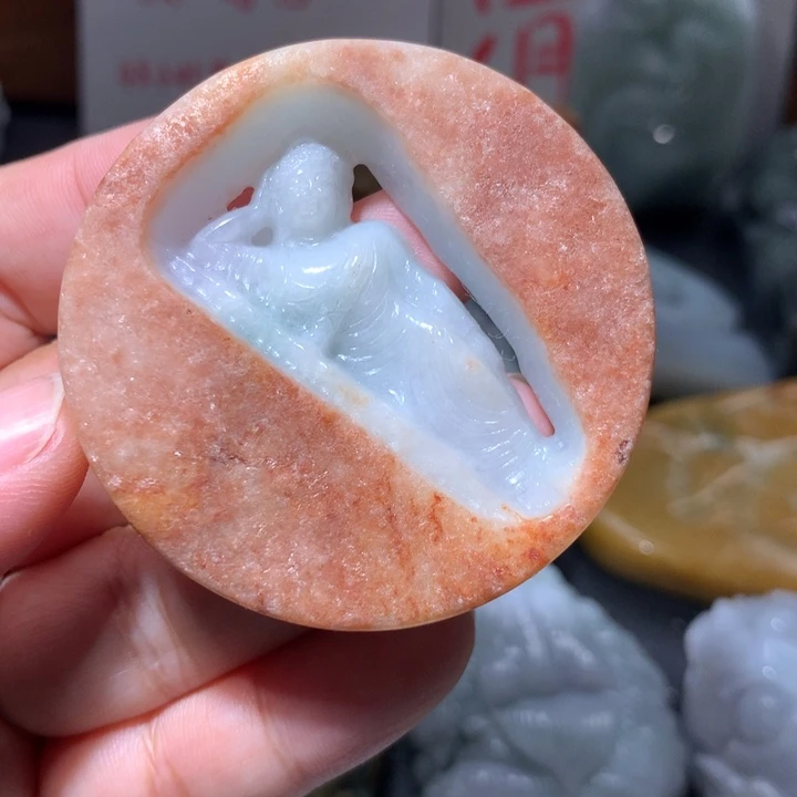 翡翠未镶嵌颈饰保真天然A货翡翠