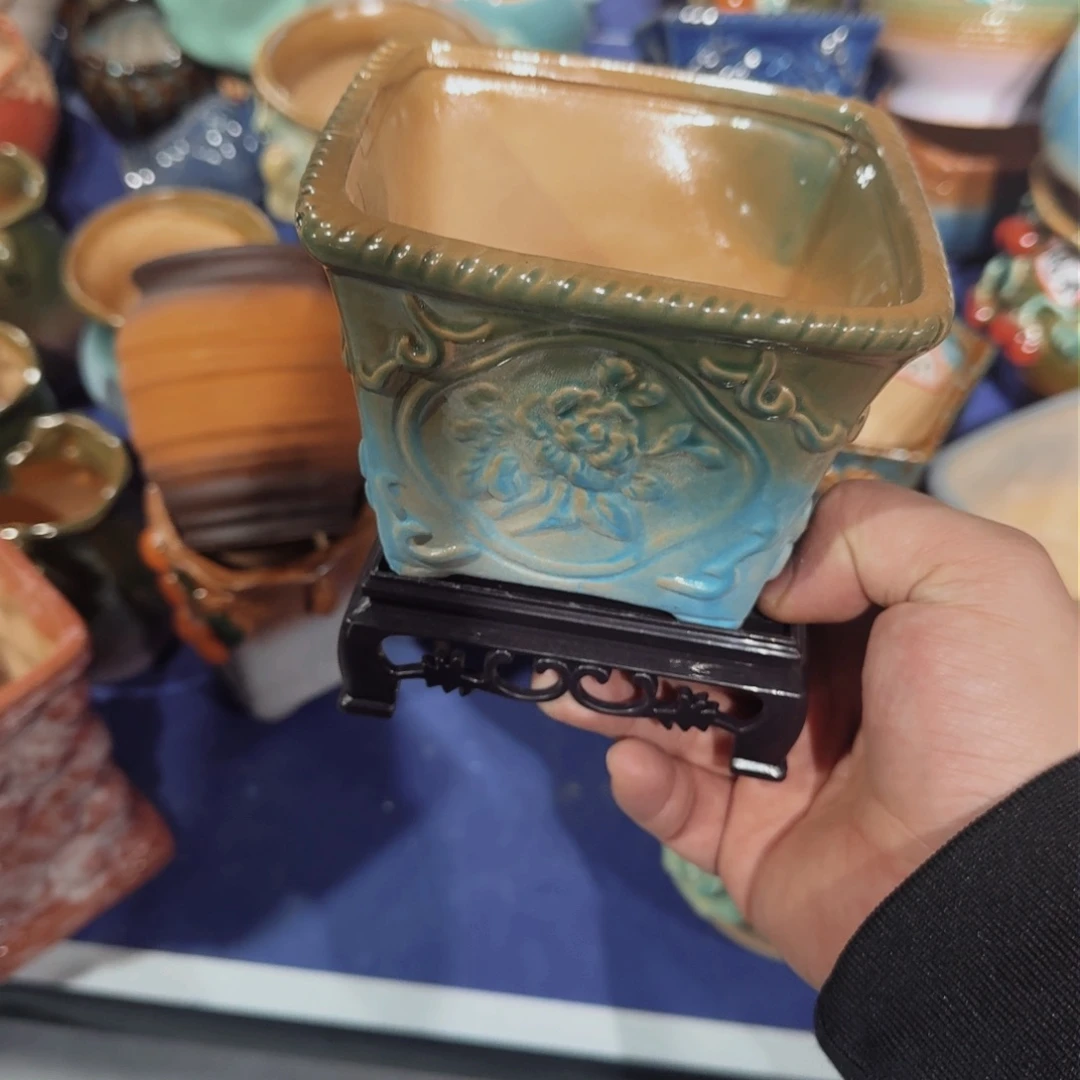 紫砂花盆粗陶盆醋