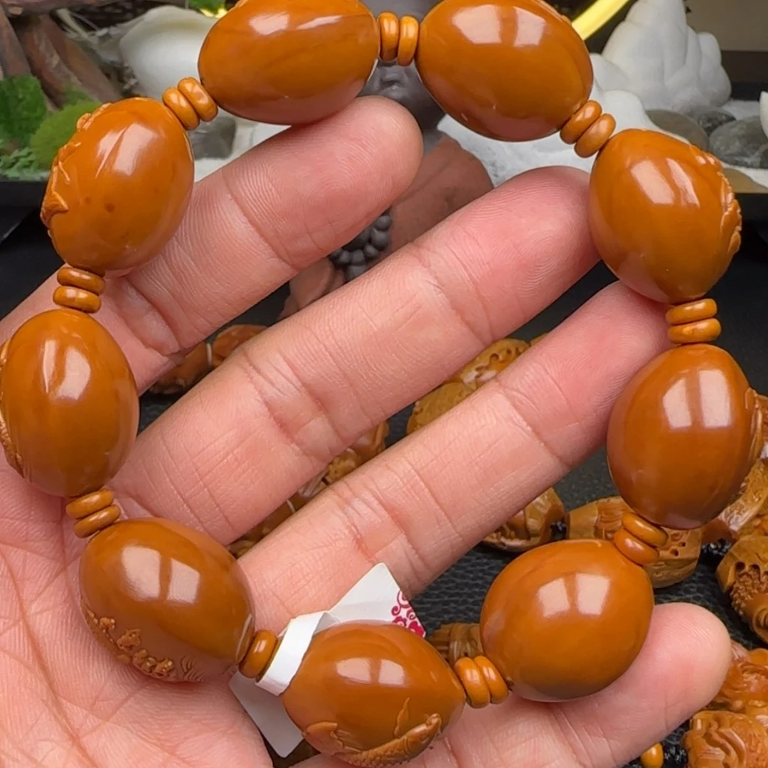 【闪购商品】手串/手链橄榄核荷花鱼