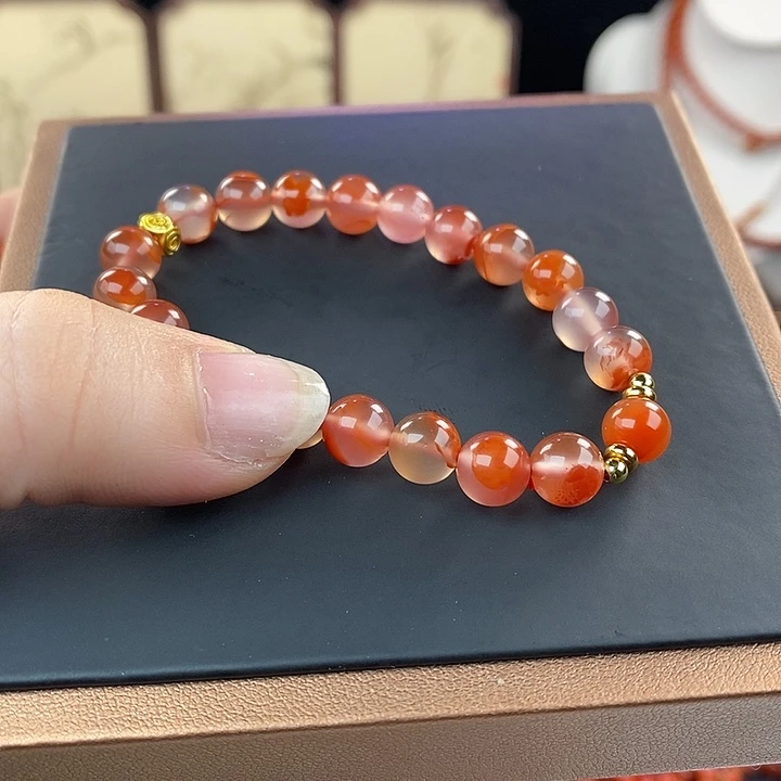 南红玛瑙未镶嵌手链