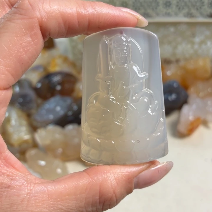 玛瑙/玉髓未镶嵌吊坠(不含链)