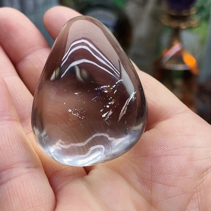 水晶未镶嵌摆件白水晶手握