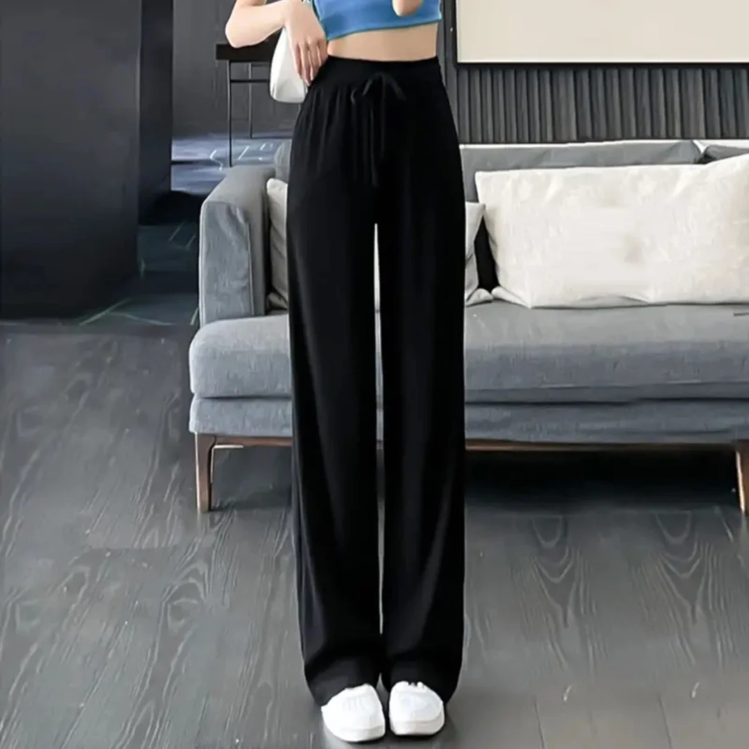 【源佳佳服饰】【8831千千叶】2025新款时尚百搭宽松版直筒裤