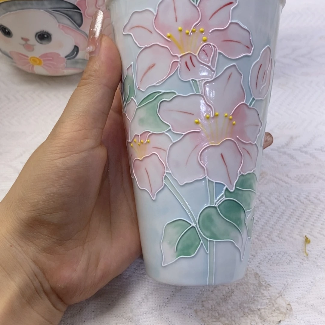 手绘手工制作陶瓷瑕疵263尛*沃