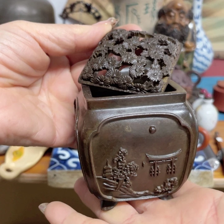 紫砂花瓶人生海海尽兴开怀