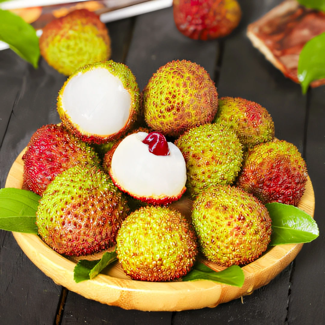 【顺丰直发】妃子笑荔枝带箱5斤发货当季热带新鲜水果妃子笑荔枝02