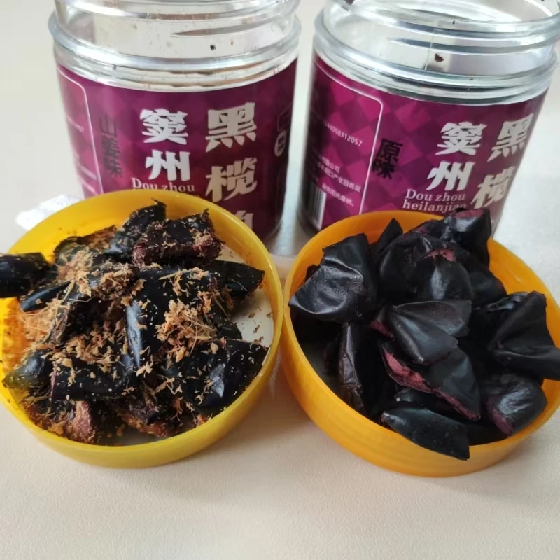 无品牌广东信宜黑榄角淡咸味传统风味健康美食壹瓶满源头工厂