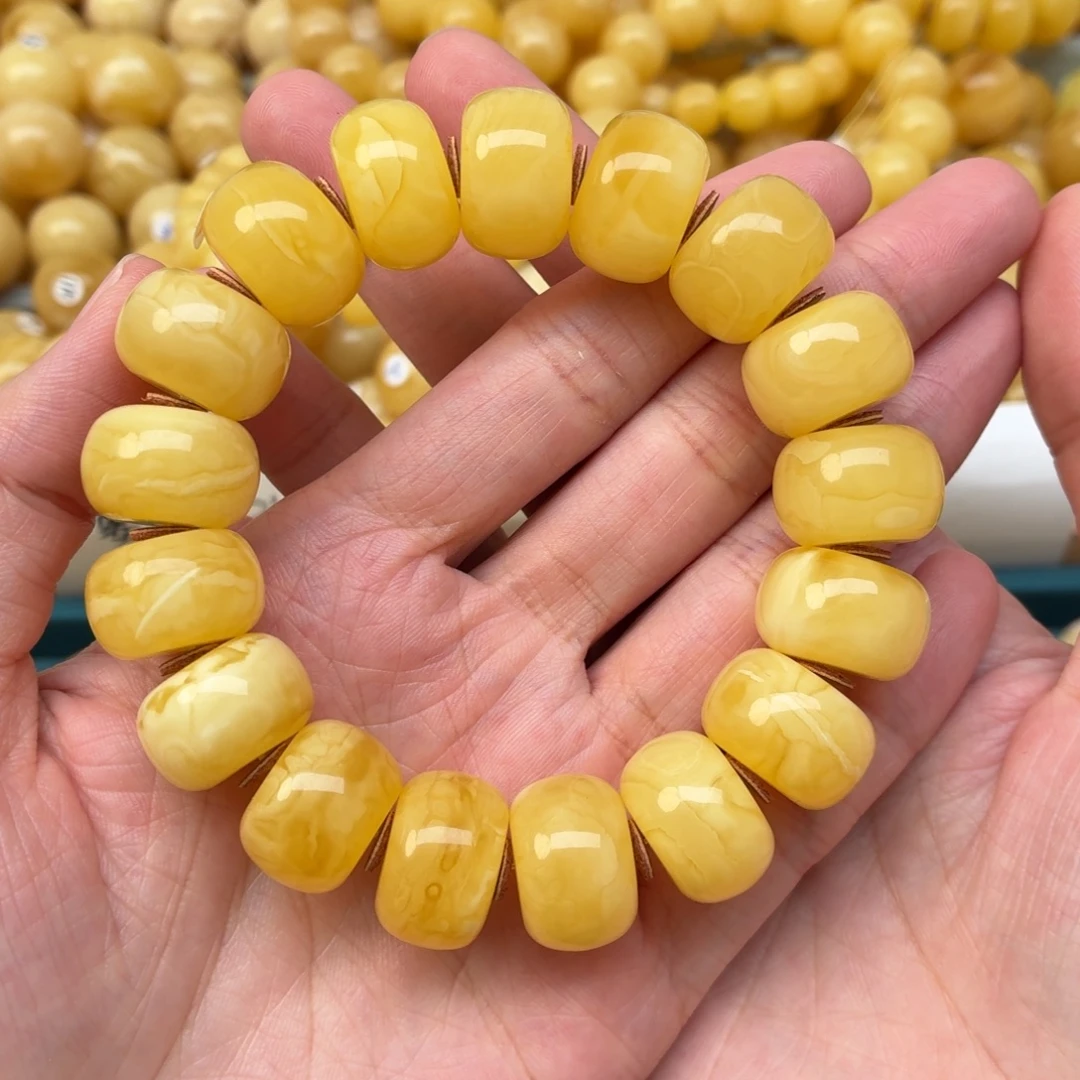 蜜蜡未镶嵌裸石16+蜜蜡手串