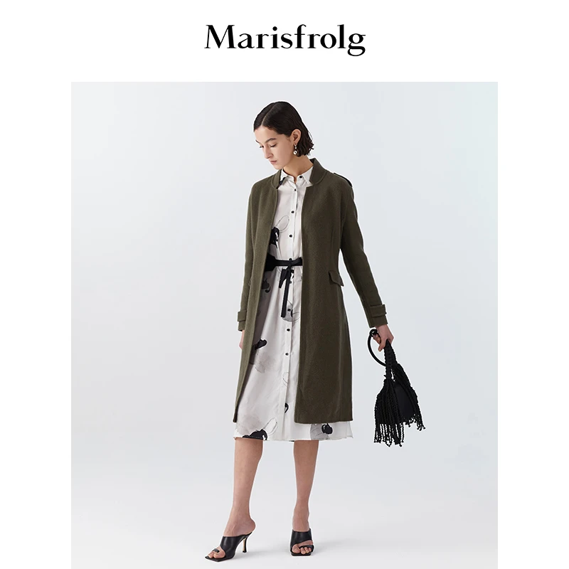 【艺术时装大衣】Marisfrolg玛丝菲尔毛呢大衣A1HF1091D