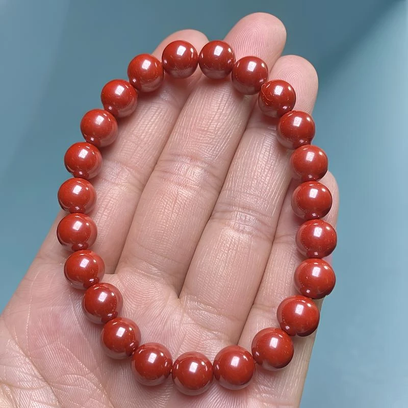 天然辰砂天然朱砂 含辰砂工艺品 高品质帝王朱砂手串 男女同款